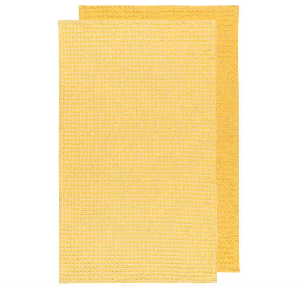 WAFFLE DISH TOWEL 2 PACK ASSORTED