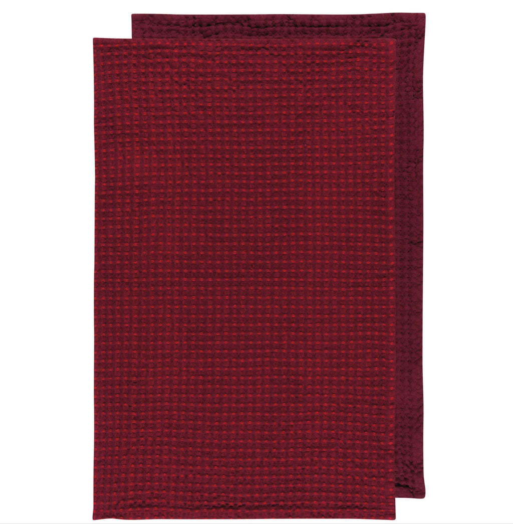 WAFFLE DISH TOWEL 2 PACK ASSORTED
