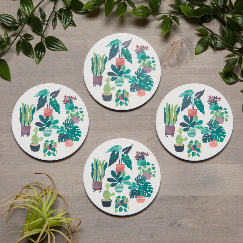 LET IT GROW SOAK UP COASTERS 4 PACK