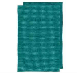 WAFFLE DISH TOWEL 2 PACK ASSORTED