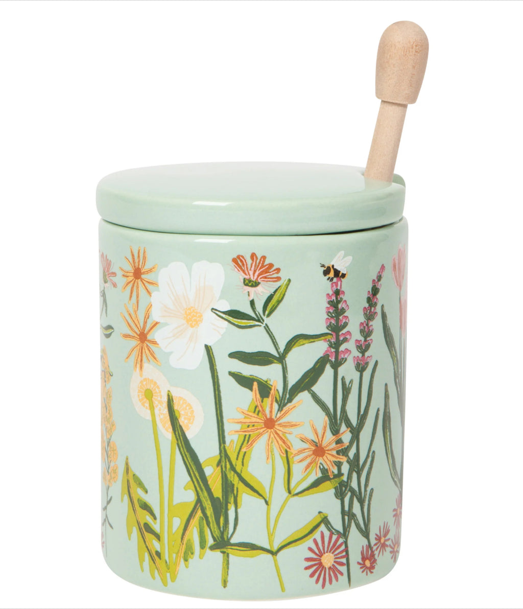 BEES AND BLOOMS HONEY POT