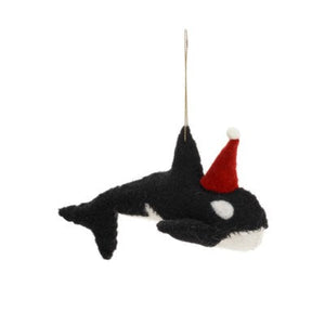 Festive Orca Ornament