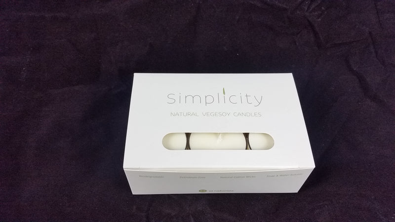 SIMPLICITY CANDLES TEALIGHTS (pack of 12)