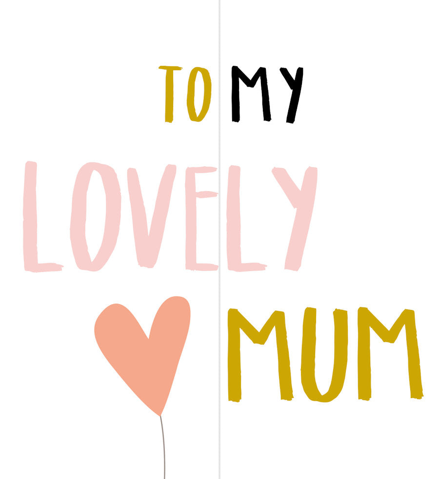 TO MY LOVELY MOM (foldout)