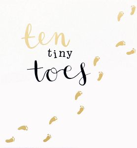 TEN TINY TOES (blank inside)