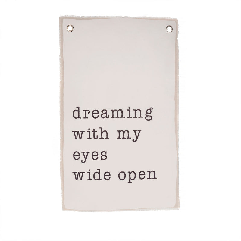 WALL HANGING, "DREAMING WITH MY EYES WIDE OPEN"